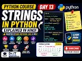 Strings in Python Explained in Hindi String Methods for Beginners Learn from Mobile