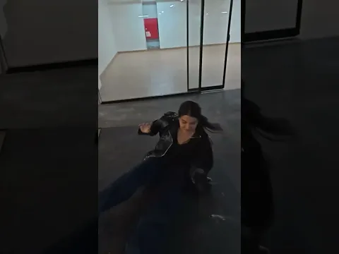 Woman Trips Over Threshold Walking Into Office