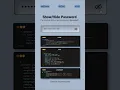 Add a Password Toggle with HTML CSS JS MZCode01