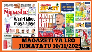 Magazeti Ya Leo Novemba 10 2025 Ijumatatu Magazeti Ya Michezo Leo Asubuhi Jumatatu Simba 