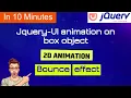 coding jquery UI animation bounce effect on box object jquery bounce-effect animate jqueryUI