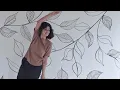 DIY Wall Mural - Leaf Wall art