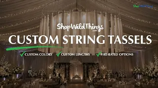 Big Thick Luxurious Custom String Tassels for Weddings Events