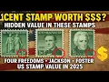1 Cent U S Stamps Worth Money in 2025 Four Freedoms Andrew Jackson Stephen Foster Value Guide