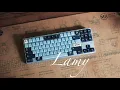 Lamy TKL with GMK Mizu Sound Test MX Blacks Alu Plate