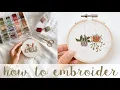 Lagu EMBROIDERY 101 // How to embroider for beginners - What you need to start - step by step tutorial