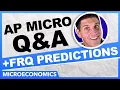 2026 AP Micro Live Review and FRQ Predictions