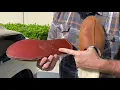 How to Scuff Up Sheepskin Slipper Solid Leather Soles so you don t do the splits