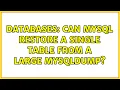 Databases Can mysql restore a single table from a large mysqldump 3 Solutions