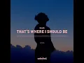 That's Where I Should Be
