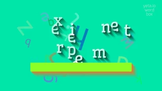 How to say experimentee High Quality Voices