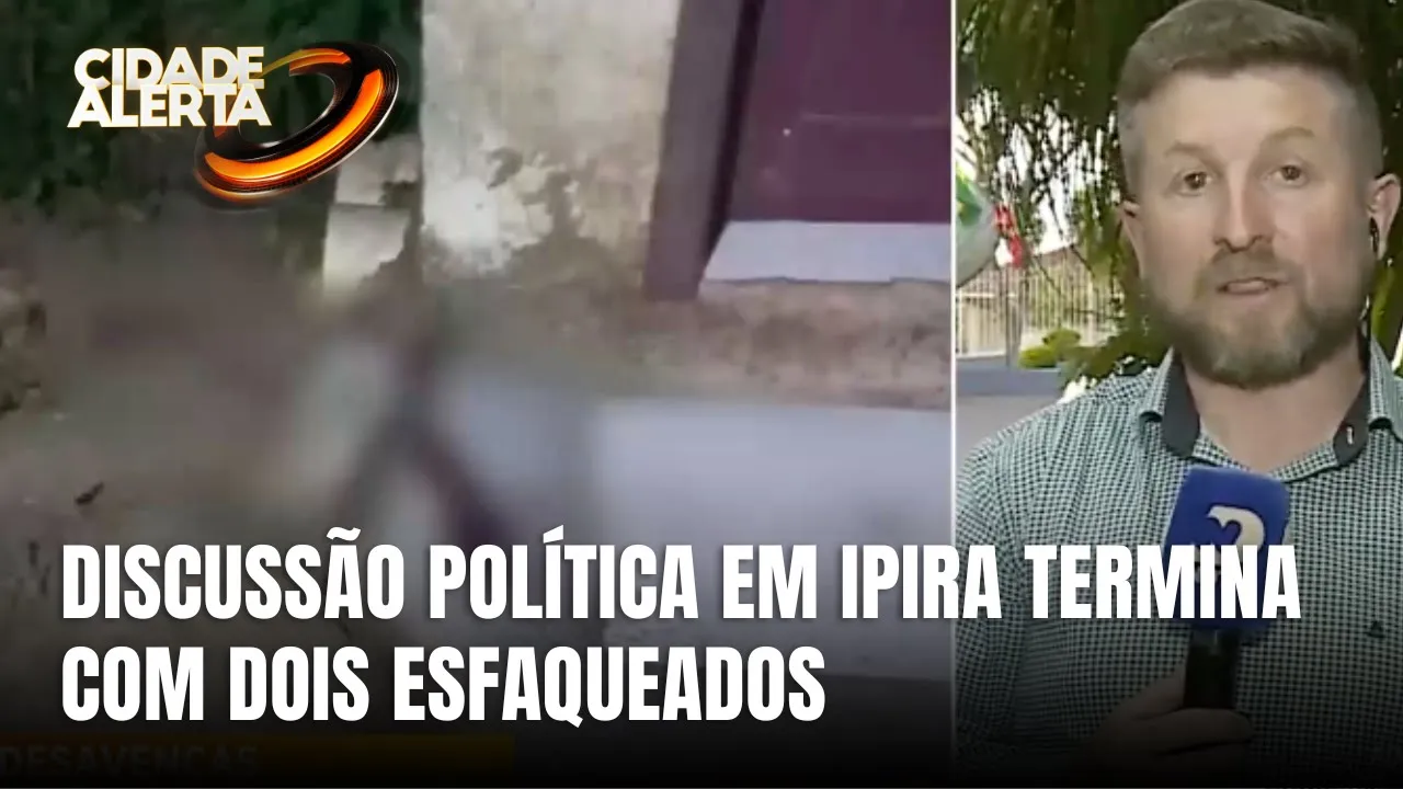 Briga política termina com dois esfaqueados em Ipira