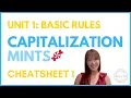 Cheatsheet 1 Capitalization
