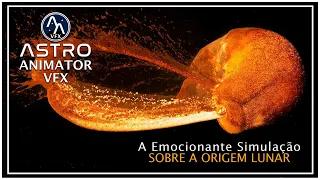 A Emocionante Simulação Sobre a Origem Lunar