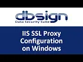 IIS SSL Proxy Configuration on Windows