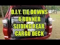 Install Tie Downs 5th Gen 4Runner with Sliding Rear Cargo Deck