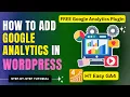 How to Add Google Analytics in WordPress FREE Plugin HT Easy GA4 Tutorial