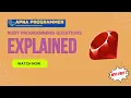 W10-PART 1 Ruby Questions with detailed explanation