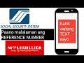 Paano malalaman ang reference number ng SSS sa M-llhuier