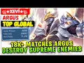 Download Lagu 18K+ Matches Argus Destroy Supreme Enemies [ Top Global Argus ] ꧁★Xeví★꧂ - Mobile Legends Build
