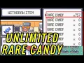 Rare Candy Cheats for Pokemon Emerald
