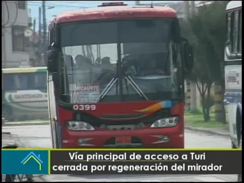 Vía principal de acceso a Turi cerrada por regeneración del mirador
