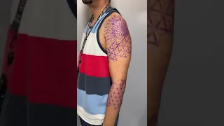 Wrap Arround Geometric Sleeve Tattoo