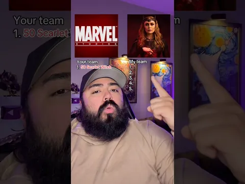Can My MCU Team BEAT 50 SCARLET WITCH?! 😱💀 #marvel #mcu #shorts