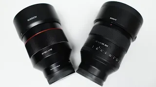 Samyang Rokinon AF 85mm 1 4 vs Sony 85mm 1 4 GM comparison review