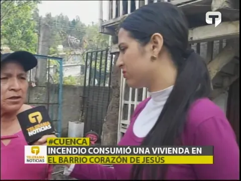 Incendio consumió una vivienda en el barrio Corazón de Jesús