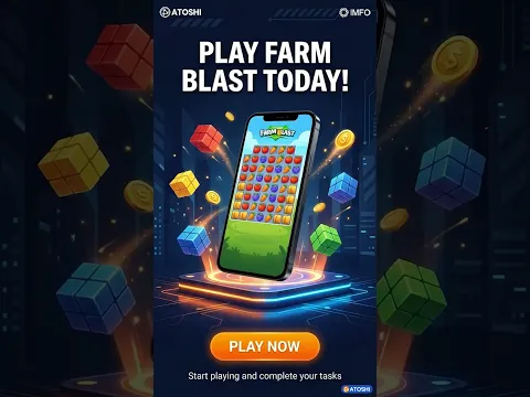 PLAY FARM BLAST TODAY! COMPLETE TASKS, CLEAR LEVELS, AND SUBMIT YOUR ENTRY TO CLAIM YOUR REWARDS!