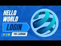 Hello World Login Page for Web Apps Frontend Backend Demo