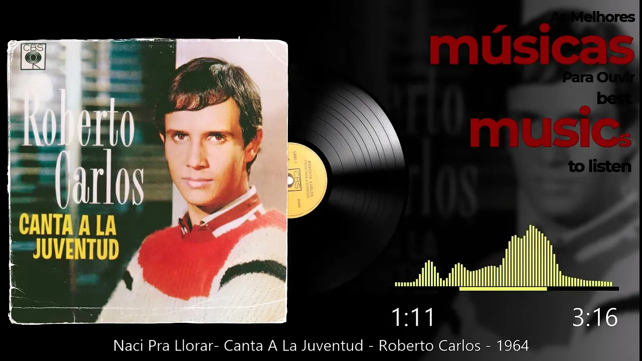 Naci Pra Llorar - Canta A La Juventud - Roberto Carlos - 1964