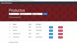 Angular 4 CRUD example with Firebase