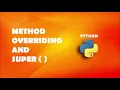 Method overriding and super in Python Python Tutorials For Beginners In Hindi