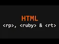 rp ruby and rt Tag HTML