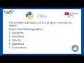 Literals in Python Numeric Literals Boolean Literals Special Literal None