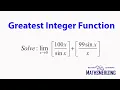 Greatest Integer function Applications in limits Part 2 lim x tends to 0