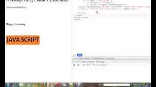 STRING CONCAT METHOD IN JAVASCRIPT DEMO