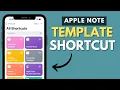 Apple Note Templates You Can Reuse with 1 Tap