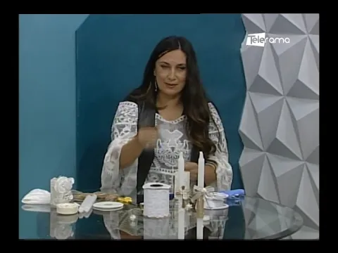 Decoración de vela para primera comunión