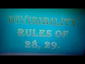 DIVISIBILITY RULES OF 28 29 WITH EXAMPLES BRIEF EXPLANATION