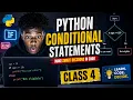 Python Conditional Statements Tutorial for Beginners if elif else Explained Class 4