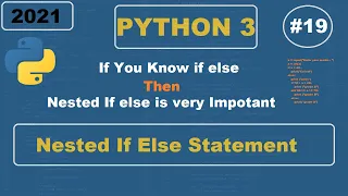 Python3 - If Elif Else Nested Conditional Statement In Python Absolute Beginner