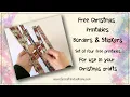 Free Christmas Printables - Free Borders and Sticker Designs 2021