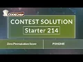 Zero Permutation Score P5HOME Starter 214 CodeChef Solution