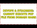 DevOps SysAdmins Cannot execute PHP file from domain name