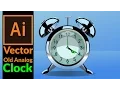 Adobe Illustrator Tutorial - How To Draw A Realistic Alarm Clock Old School Analog Alarm Clock