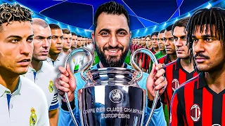 دوري ابطال اوروبا لكن كل فريق بتشكيلته التاريخية !!