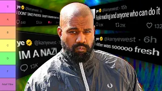 The 2025 Kanye Twitter Crashout Tier List